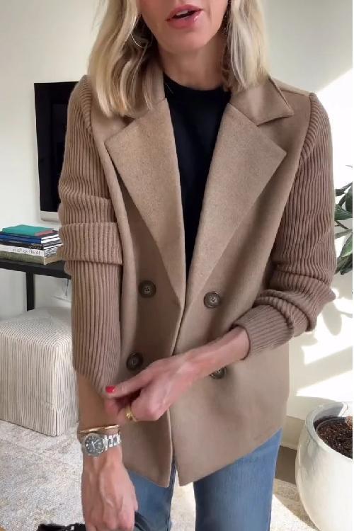 Aria | Women’s Double-Breasted Knit Blazer
